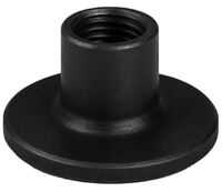 1/4-20 X 5/16 ROUND BASE WELD NUT BLK OX & WAX 3/4 FLANGE